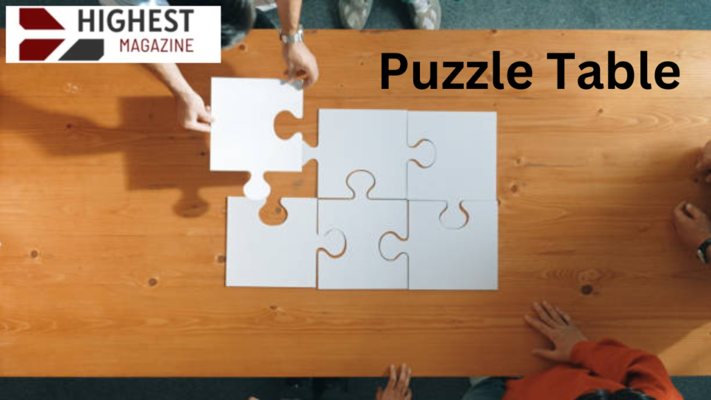 puzzle table