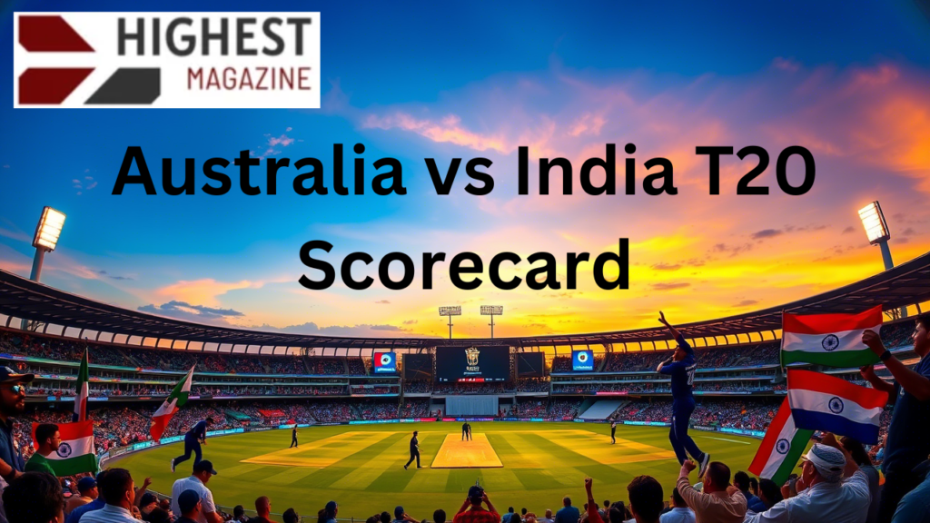 Australia vs India T20 Scorecard